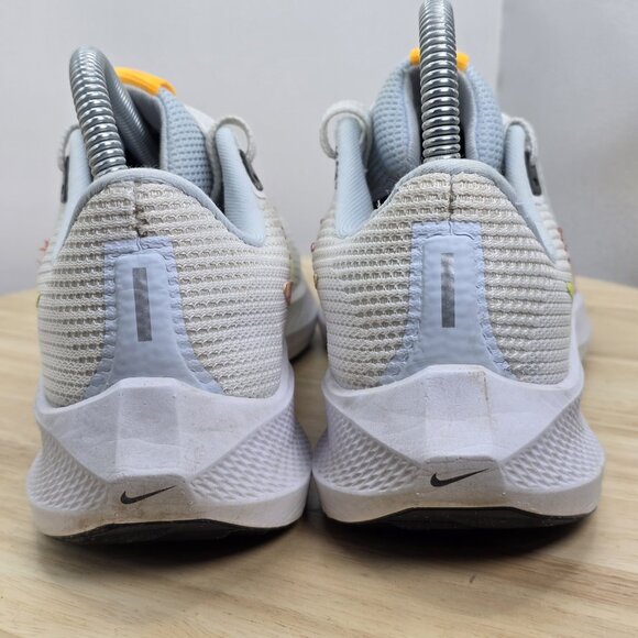 Nike Air Zoom Pegasus 40 White Laser Orange Womens Running Shoes Size 7 - Picture 6 of 9